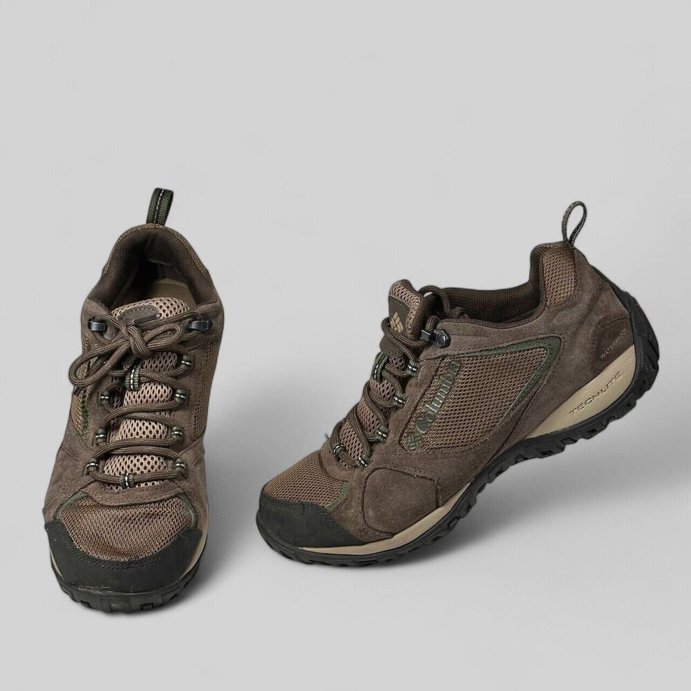 Columbia Hiking Shoes Brown Men's Size 8.5 Trail YM6390-255 Outdoors Omni-grip